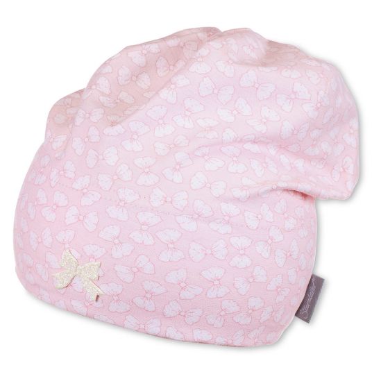 Sterntaler Slouch beanie - bows pink - size 43