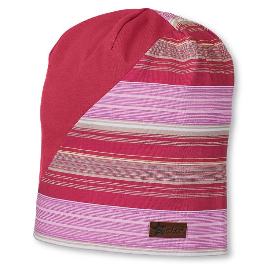 Sterntaler Slouch Beanie - Stripe Pink Pink - Size 47