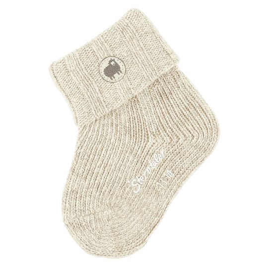 Sterntaler Socks with wool - Beige - Size 17 / 18
