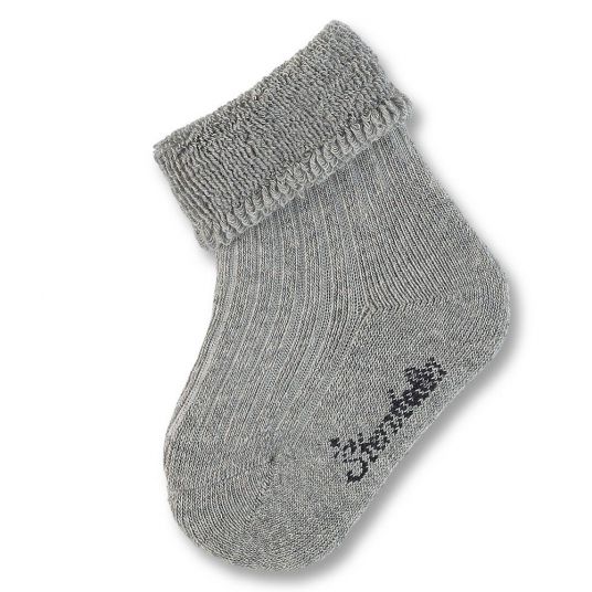 Sterntaler Socken Rippenoptik - Grau - Gr. 17/18