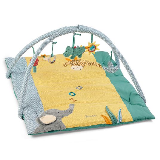 Sterntaler Play blanket with play bow 100 x 80 cm - cuddly zoo