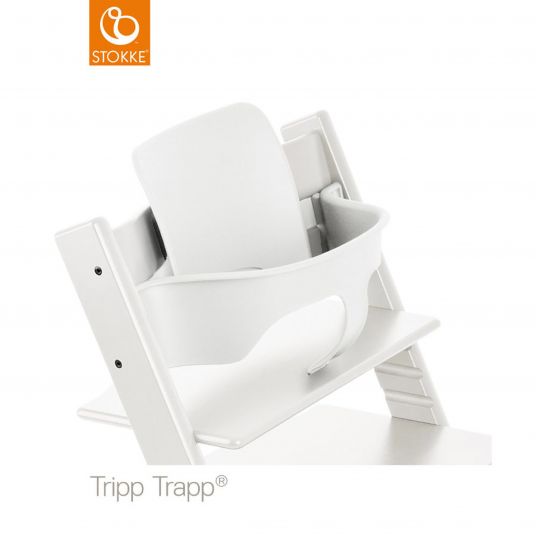 Stokke Set per bambini per seggiolone Tripp Trapp® (schienale e protezione) - Bianco / Bianco