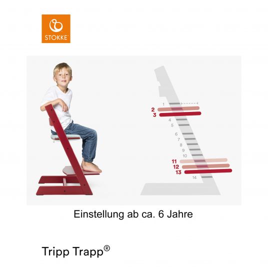 Stokke Mitwachsender Treppenhochstuhl Tripp Trapp® Buchenholz - Natural / Natur