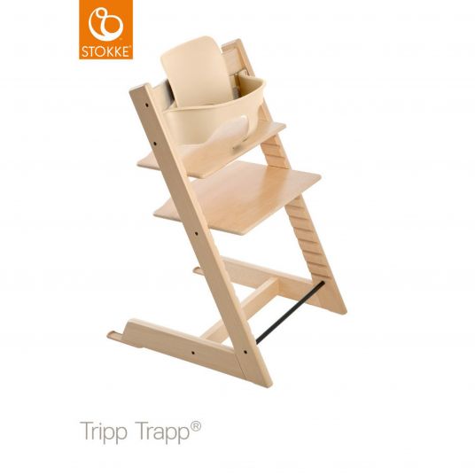 Stokke Tripp Trapp® Natur Baby Set - seggiolone + schienale e barra di protezione