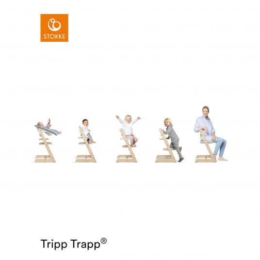 Stokke Tripp Trapp® Natur Baby Set - seggiolone + schienale e barra di protezione