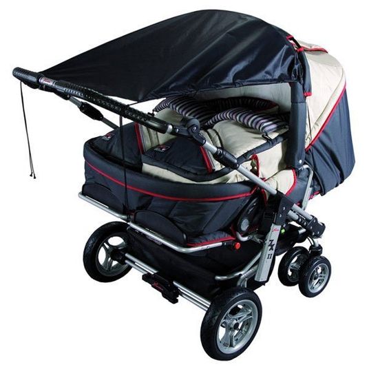 Sunny Baby Awning Universal for Twin Stroller - Black