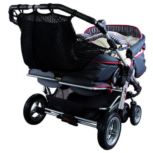 Sunny Baby Universal net for twin stroller with privacy screen - Black