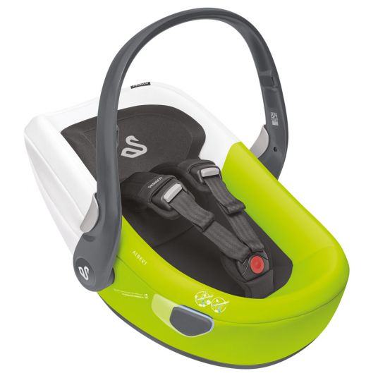 Swandoo Albert i-Size Baby Car Seat - Lime Green & Coconut White