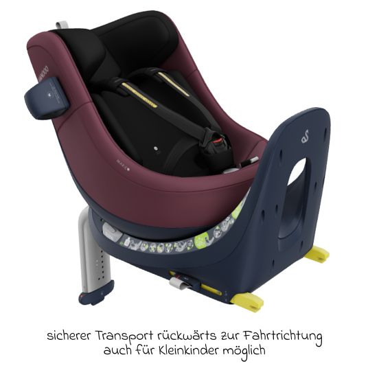 Swandoo Reboarder-Kindersitz Marie5 i-Size ab Geburt - 4 Jahre (40 cm - 150 cm) 360° drehbar inkl. Neugeboreneneinlage, verstellbare Kopfstütze & Isofix - Forest Fruits