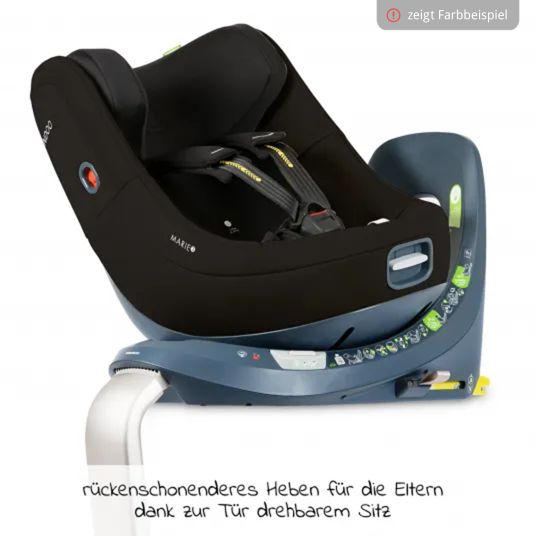 Swandoo Reboarder-Kindersitz Marie5 i-Size ab Geburt - 4 Jahre (40 cm - 150 cm) 360° drehbar inkl. Neugeboreneneinlage, verstellbare Kopfstütze & Isofix - Forest Fruits