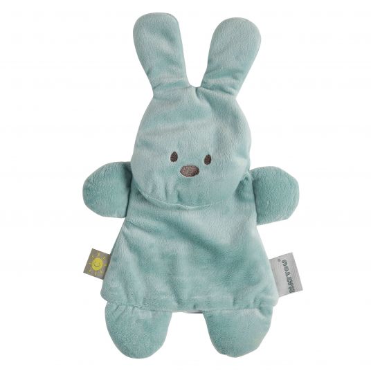 Nattou Cuddly toy with heat/cold gel pad - bunny green