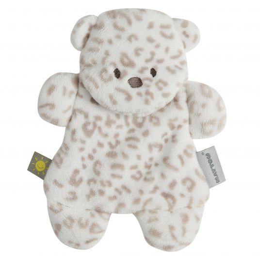 Nattou Cuddly toy with heat/cold gel pad - leopard