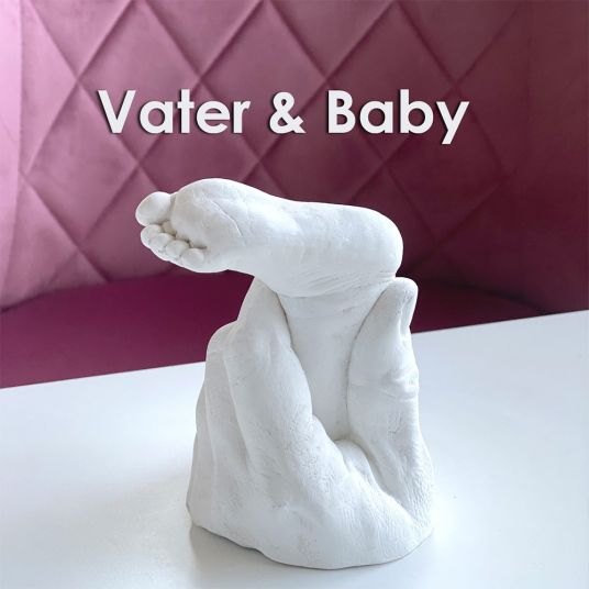 Tausendschön Impression set - plaster cast baby hand & adult hand