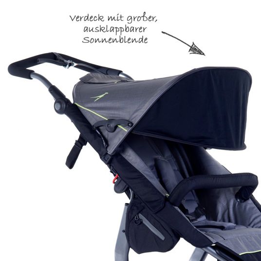 TFK 2-1 Combi Stroller Set Joggster Adventure 2 & Baby Carrycot Multi X - Quiet Shade