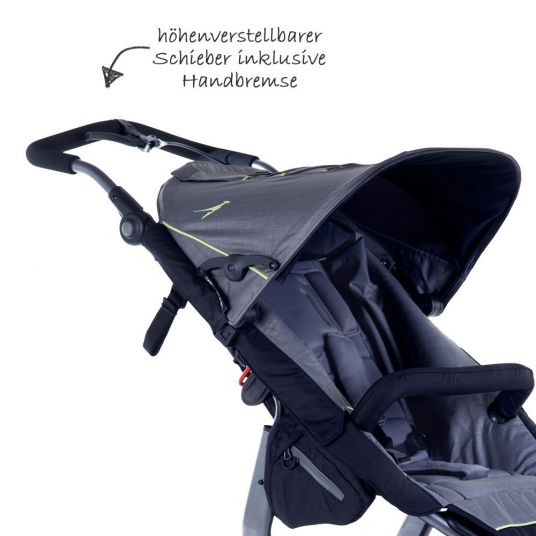 TFK 2-1 Kombi-Kinderwagen-Set Joggster Adventure 2 & Babywanne Quickfix - Quiet Shade