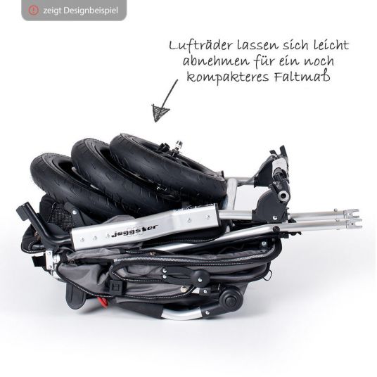 TFK 2-1 Combi Stroller Set Joggster Adventure 2 & Baby Carrycot Quickfix - Quiet Shade