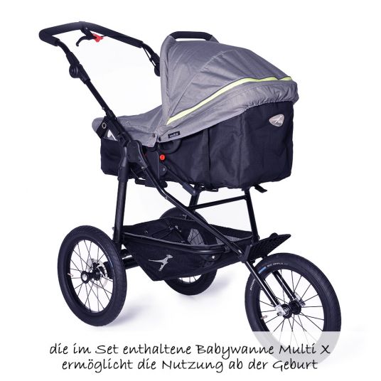 TFK 2-1 Kombi-Kinderwagen-Set Joggster Sport 2 & Babywanne Multi X - Quiet Shade