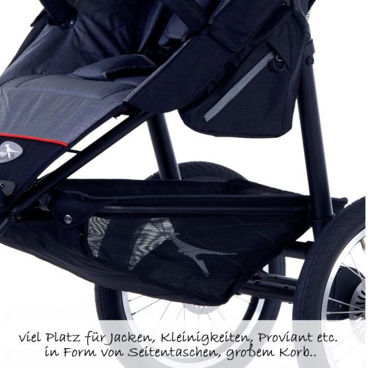 TFK 2-1 Kombi-Kinderwagen-Set Joggster Sport 2 & Babywanne Multi X - Quiet Shade