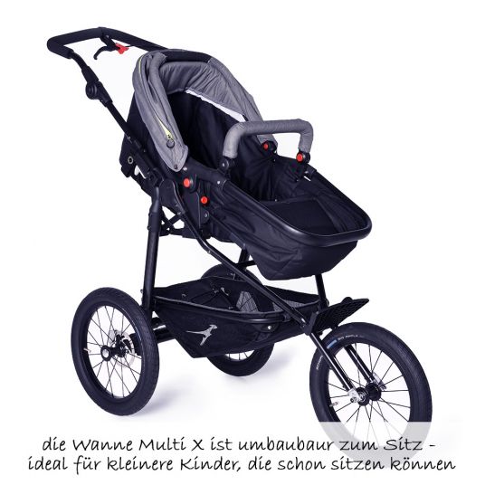 TFK 2-1 Joggster Sport 2 Combi Stroller Set & Multi X Carrycot - Quiet Shade