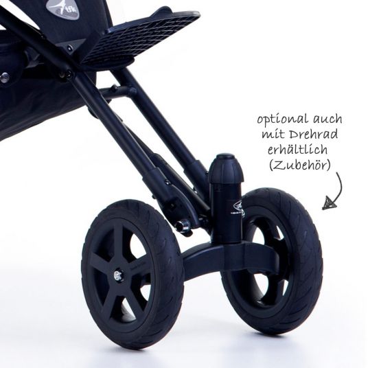 TFK 2-1 Joggster Sport 2 Combi Stroller Set & Quickfix Baby Carrycot - Quiet Shade