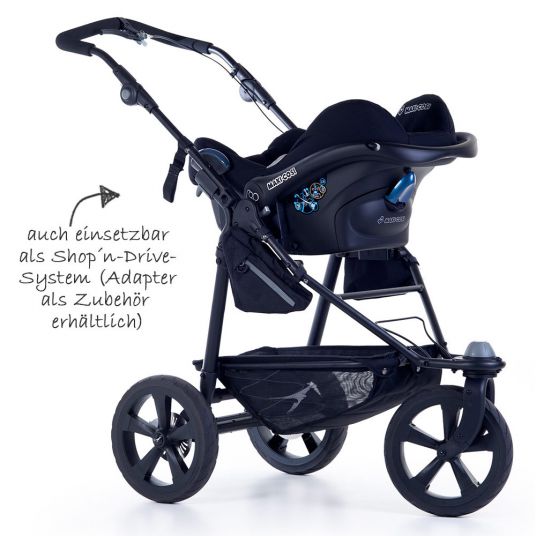 TFK 2-1 Combi Stroller Set Joggster Trail 2 & Carrycot Multi X - Quiet Shade