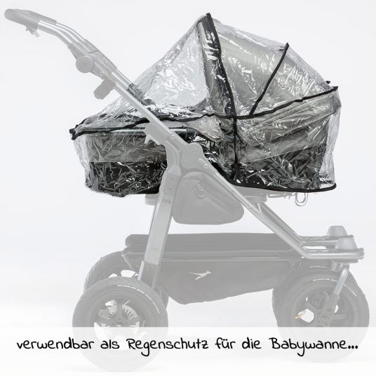 TFK 2- teiliges Regenschutz-Set für Duo Kombi-Einheit (Babywanne + Sitz)