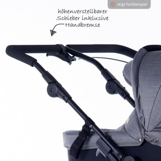 TFK 3-1 Sibling & Twin Stroller Set Twin Trail 2 incl. 2 Baby Carrycot Duo X with Adapter - Tap Shoe