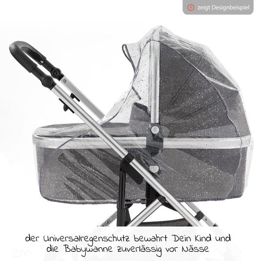 TFK 3-1 Combi baby carriage set Mono 2 pneumatic tires with combi unit (carrycot+seat) incl. Maxi-Cosi Cabriofix i-Size & XXL accessory pack - Black