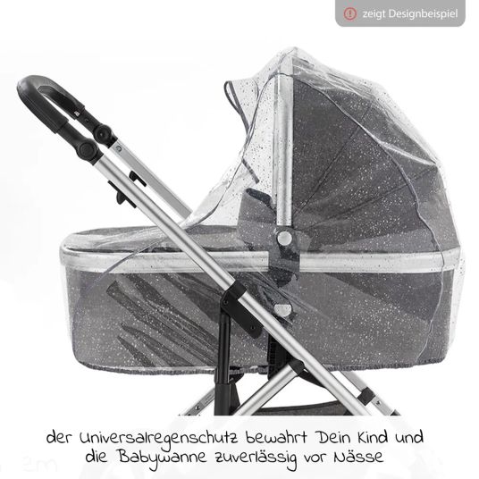 TFK 3-1 Kombi-Kinderwagen-Set Pro mit Luftreifen inkl. Kombi-Einheit (Babywanne+Sitz) inkl. Maxi-Cosi Pebble Pro, Handyhalter, Getränkeflasche & XXL Zubehörpaket - Anthrazit