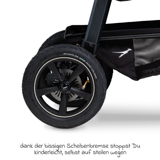 TFK 3in1 Kombi-Kinderwagen-Set Mono 2 mit Luftreifen inkl. Kombi-Einheit (Babywanne+Sitz) mit Liegeposition, Babyschale Pebble Pro & XXL Zubehörpaket - Olive