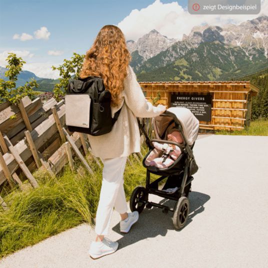 TFK Set passeggino 3in1 Mono 2 con pneumatici, comprensivo di unità combinata (navicella+seggiolino) con posizione reclinabile, seggiolino auto Pebble Pro e pacchetto accessori XXL - Olive