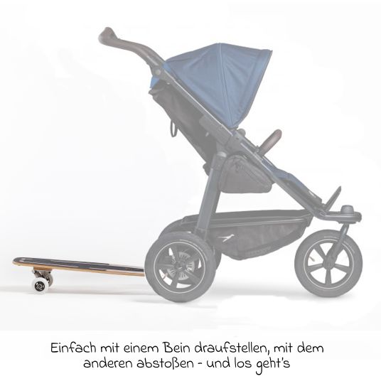 TFK Buggy & Sportkinderwagen Mono 2 mit Luftreifen inkl. Gratis Mamaboard - mit Sportsitz bis 34 kg - Marine