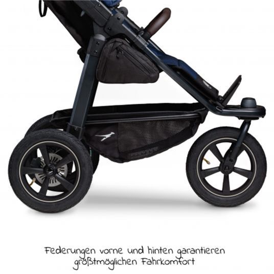 TFK Buggy & Sportkinderwagen Mono 2 mit Luftreifen inkl. Gratis Mamaboard - mit Sportsitz bis 34 kg - Marine