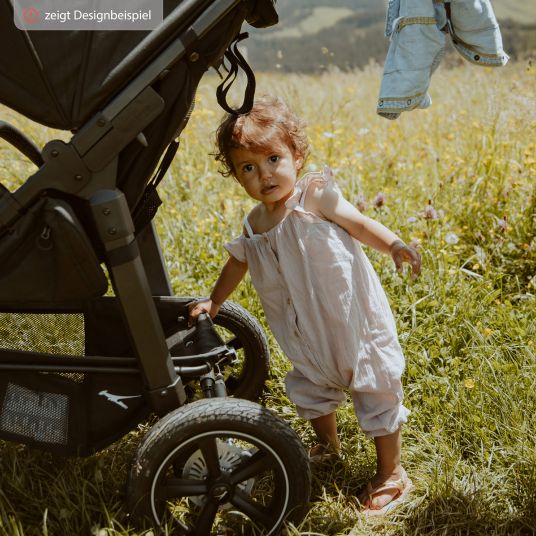 TFK Passeggino Mono 2 con pneumatici e mamaboard in omaggio - con seggiolino sportivo fino a 34 kg - Marine