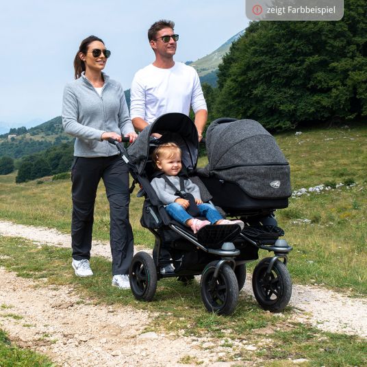 TFK Sibling & twin stroller Twin Adventure 2 Premium - Anthracite