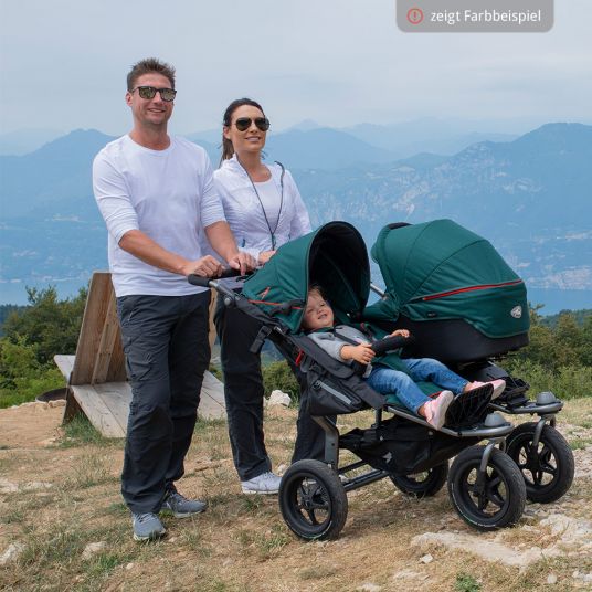 TFK Twin Adventure 2 Premium Sibling & Twin Stroller - Grey