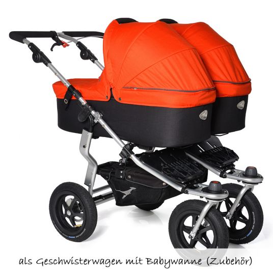 TFK Geschwister- & Zwillingskinderwagen Twin Adventure - Orange.com