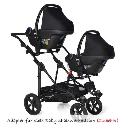 TFK Sibling & twin stroller Twin Trail - Orange.com