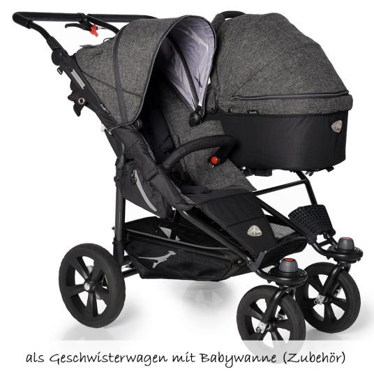 TFK Sibling & twin stroller Twin Trail Premium - Anthracite