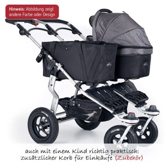 TFK Twinner Twist Duo - Premium Line Melange Mud - Sibling & Twin Strollers
