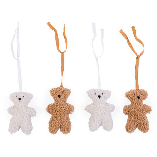 Childhome Hanging toy 4-pack for play arch / play trapeze - Teddy