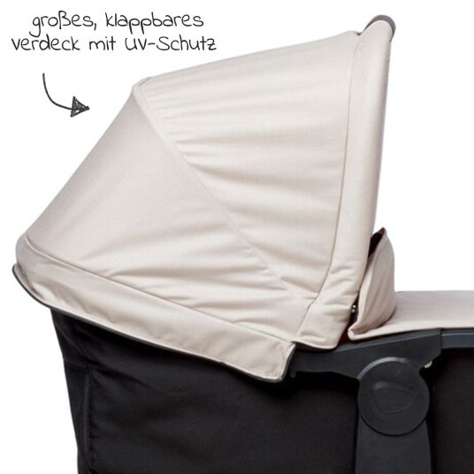 TFK Combination unit (1 x carrycot / seat) for Duo 2 - Sand