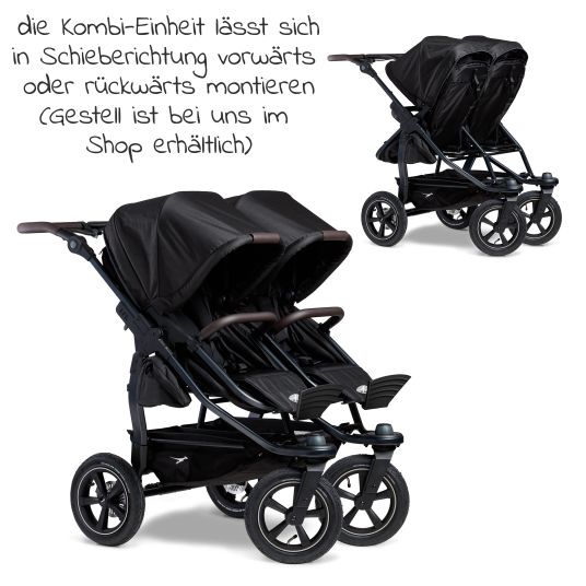 TFK Kombi-Einheit (1 x Wanne / Sitz) für Duo 2 - Schwarz