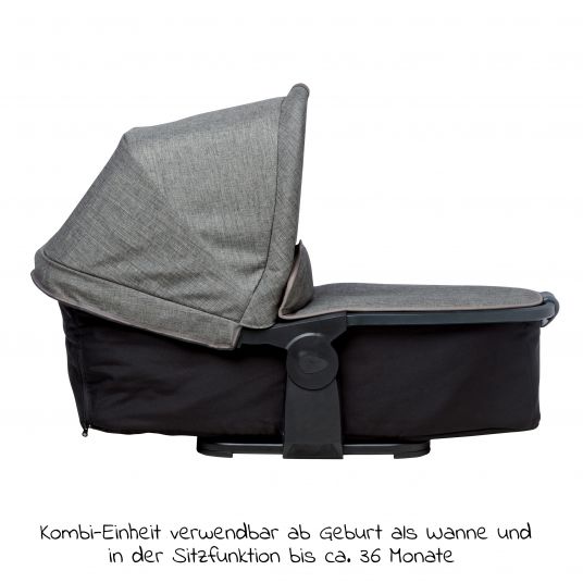 TFK Kombi-Einheit (Wanne & Sitz) für Mono 2 - Premium Grau