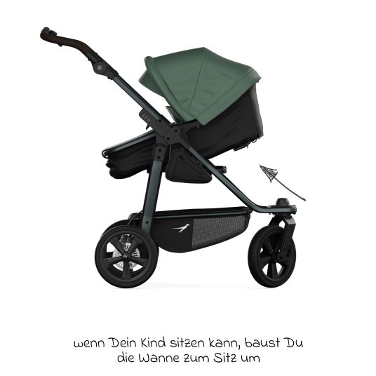 TFK Kombi-Einheit (Wanne & Sitz) für Mono 3/4 & Pro - Olive