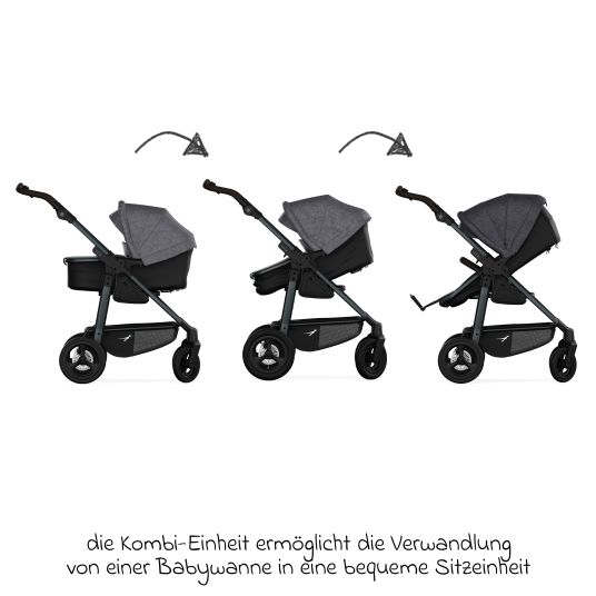 TFK Kombi-Einheit (Wanne & Sitz) für Mono 3/4 & Pro - Premium Grau