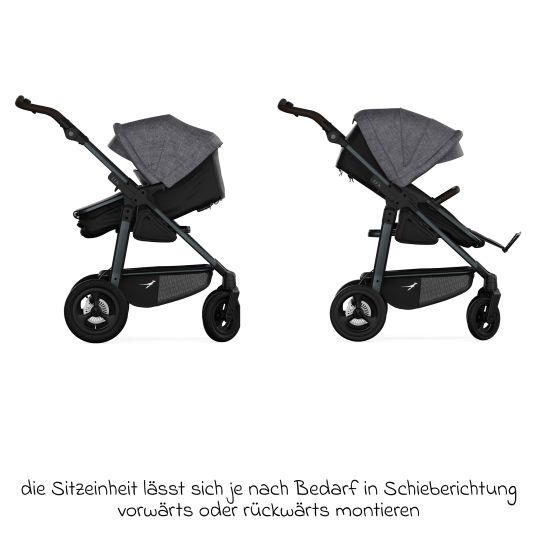 TFK Kombi-Einheit (Wanne & Sitz) für Mono 3/4 & Pro - Premium Grau