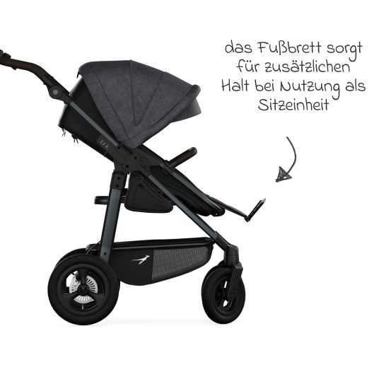 TFK Combi unit (carrycot & seat) for Mono 3/4 & Pro - Premium Black