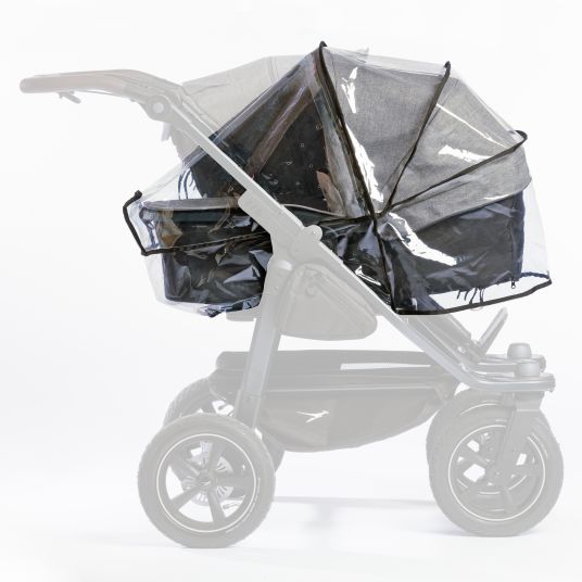 TFK Rain cover for a Duo 2 combination unit (carrycot + seat)