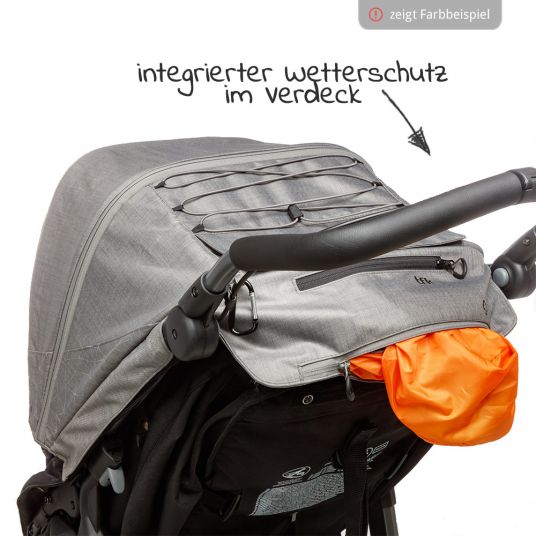 TFK Sports seat for Mono - XXL comfort seat incl. weather protection for children up to 34 kg - Olive